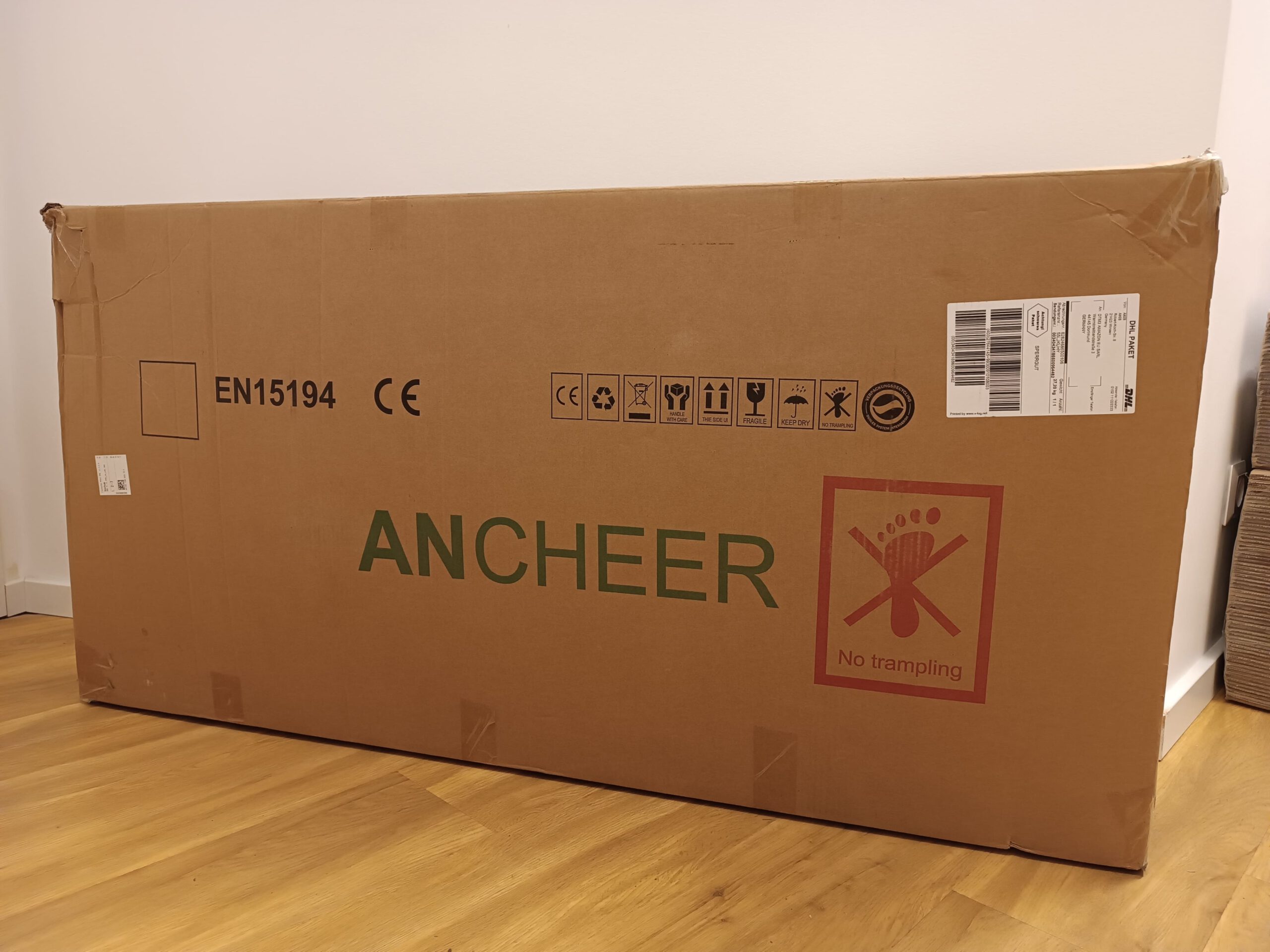 Ancheer E-Bike im Karton