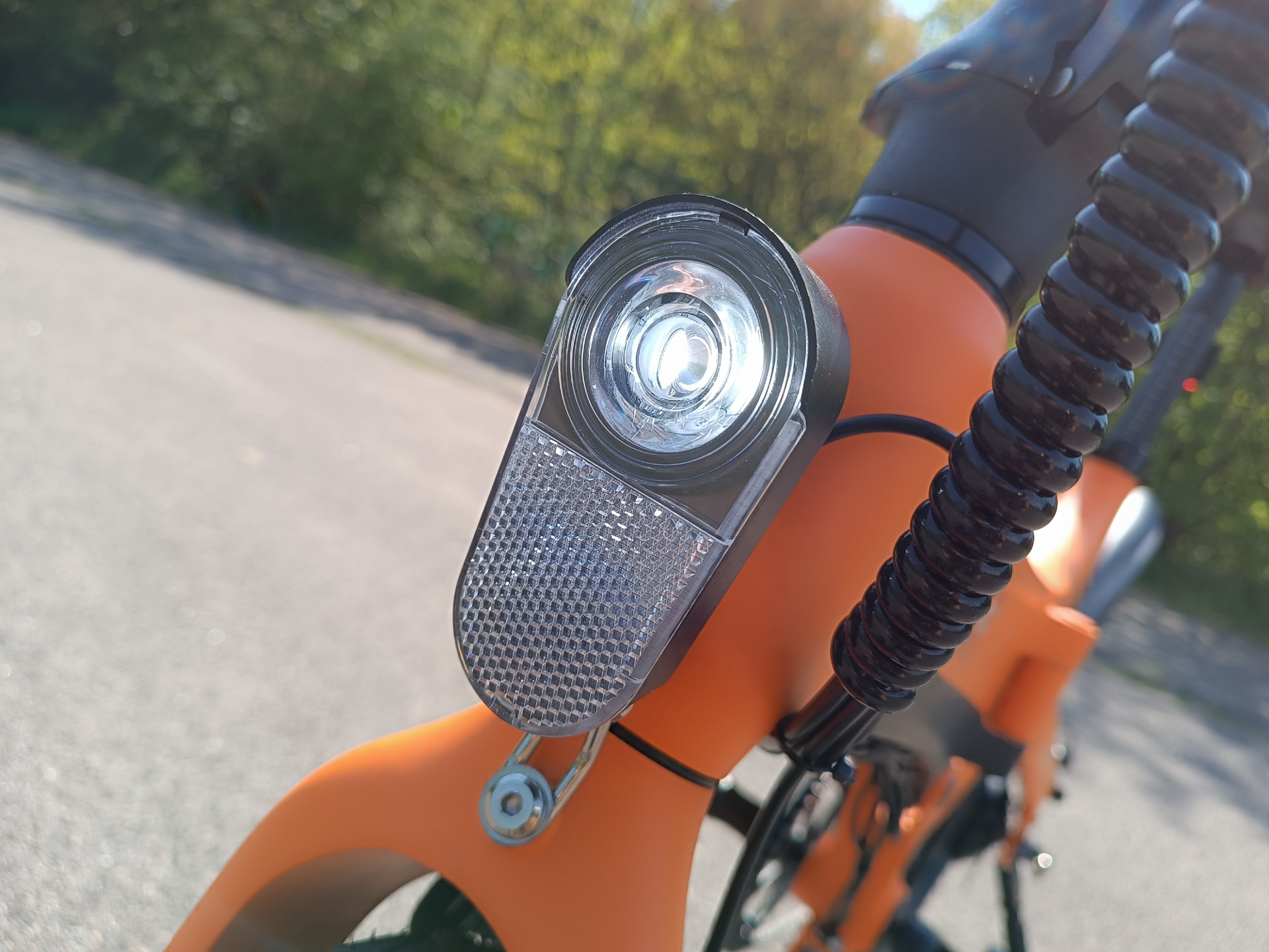 LED-Frontscheinwerfer im Yonos E-Bike Test
