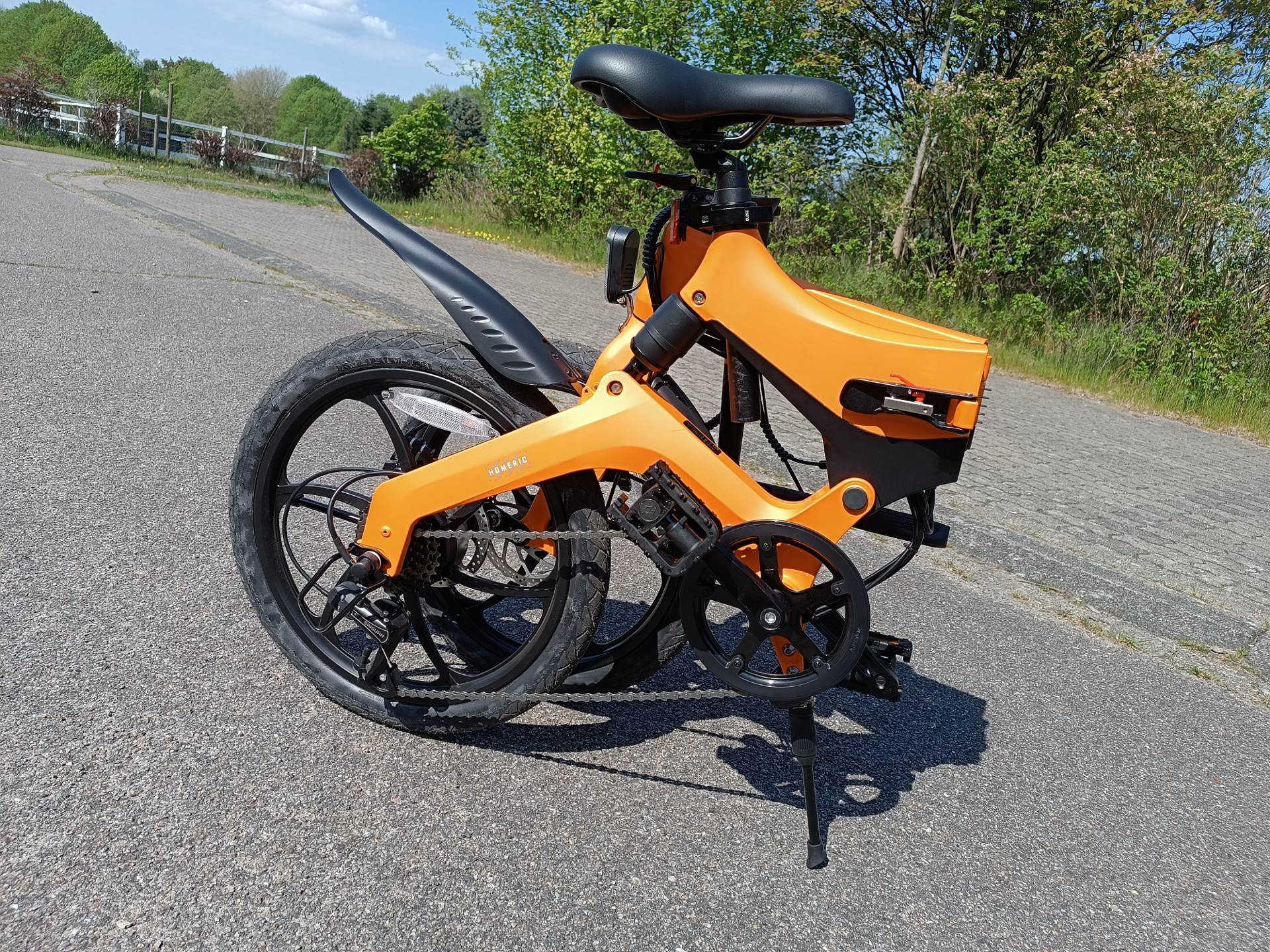 E-Bike zusammengeklappt