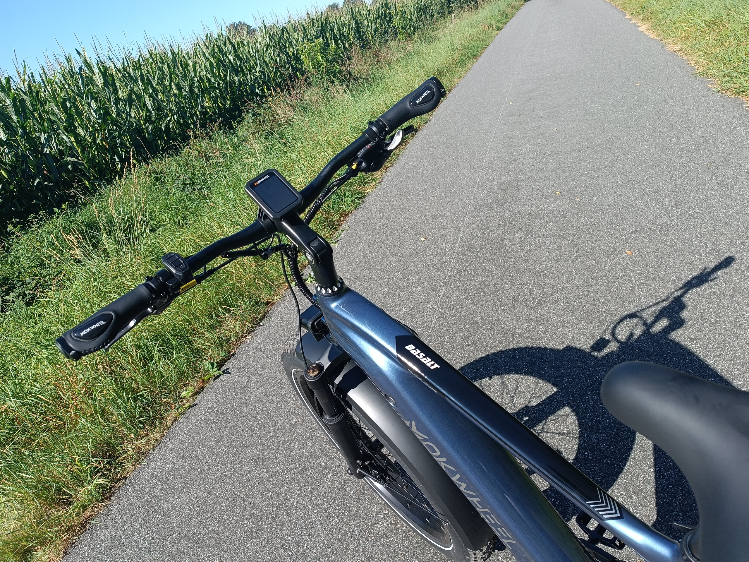 Das Cockpit wirkt beim Mokwheel Basalt sehr aufgeräumt | Quelle: ebiketester24.de