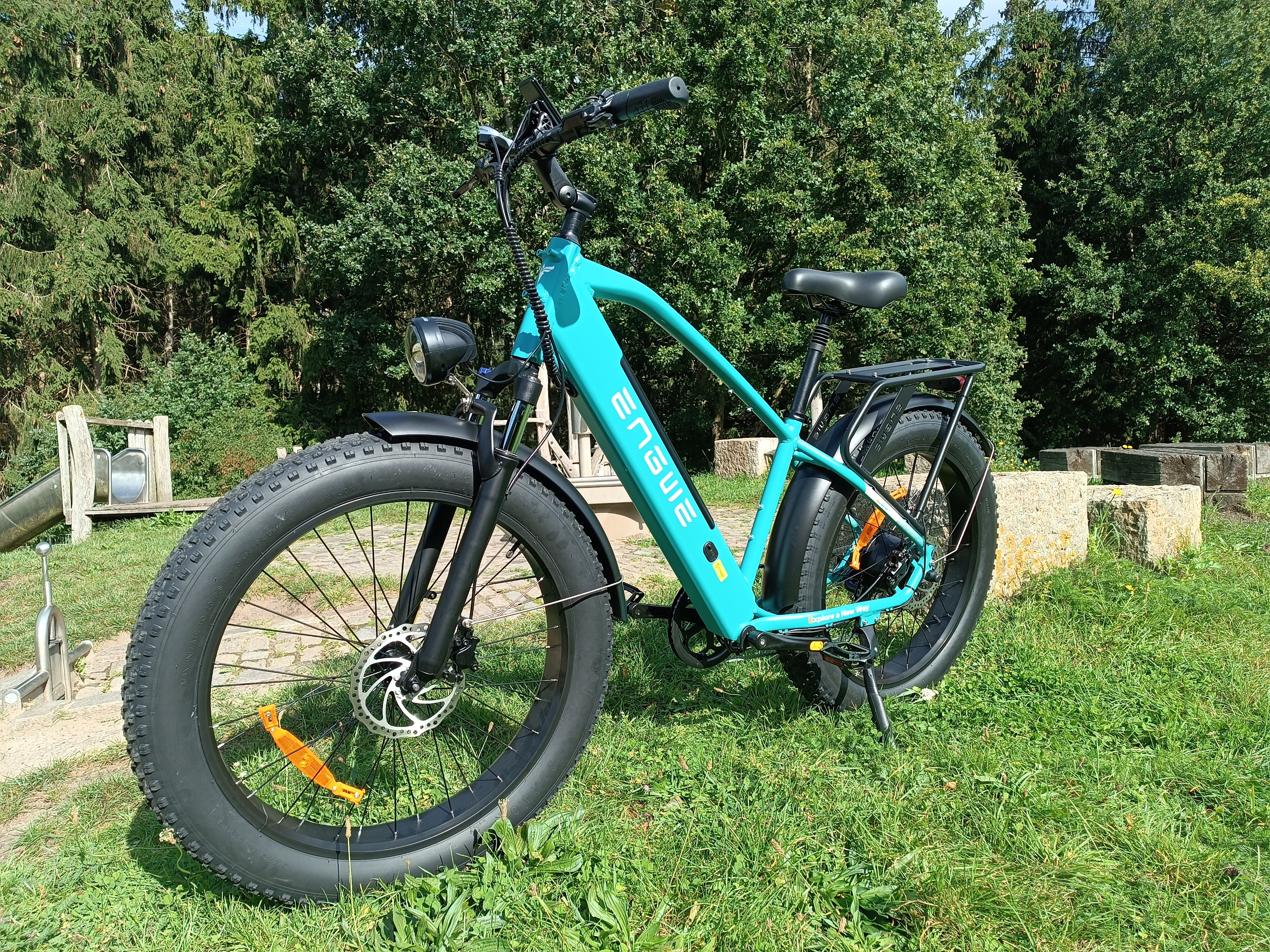 So sieht das E-Fatbike von ENGWE nach dem Aufbau aus