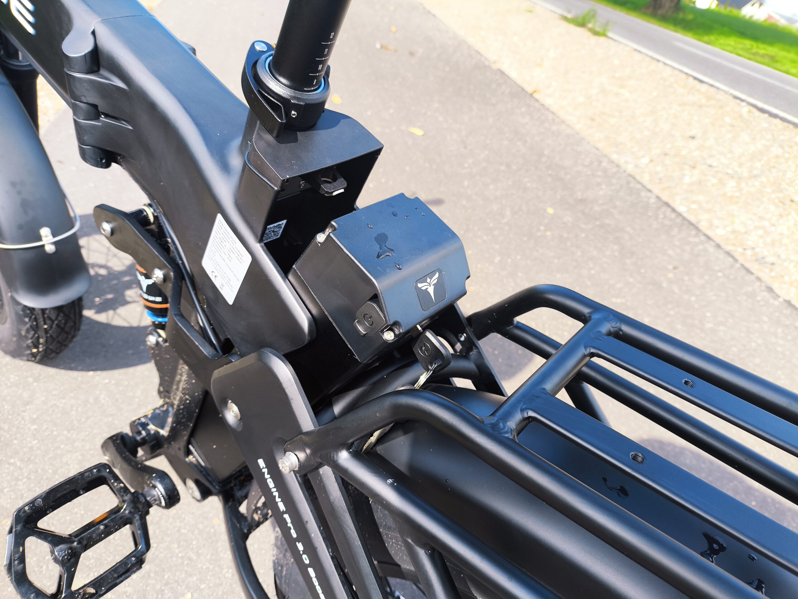 Der Akku sitzt hinter dem Sattelrohr | Quelle: ebiketester24.de